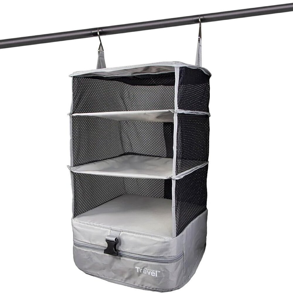 Grand Fusion Stow-N-Go Portable Hanging Travel Shelves, Packing Organizer / NEW